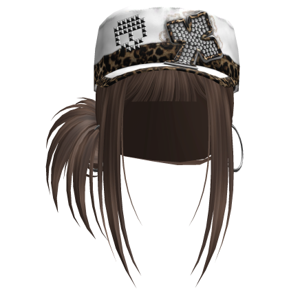 Gyaru Hair w/ Cap & Earrings