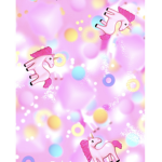Square group of friends Unicorn every year with a