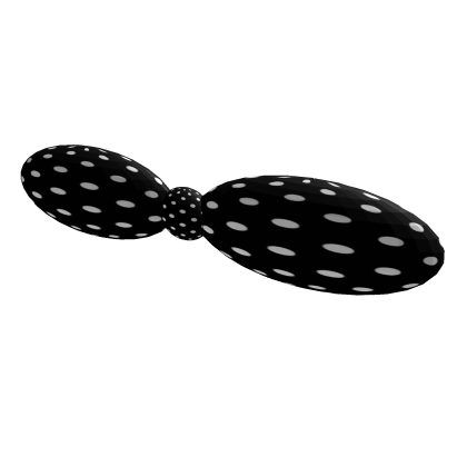 Black Polka Dot Hair Bow