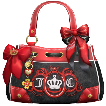 Speed Shop様 リクエスト まとめ商品 2000s Juicy Mcbling Ribbon Bag | Red & Black | Roblox Item - Rolimon's