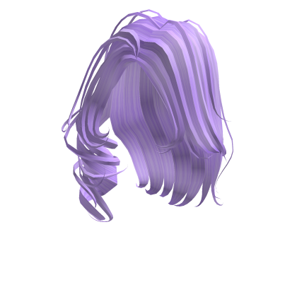 Cute Sideswirl Hair - Purple Roblox item