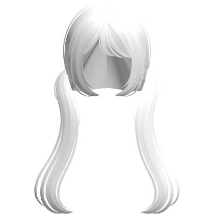♡ Cute Soft Princess Low Pigtails in White Roblox item