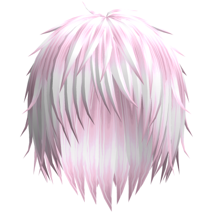 vkei emo boy anime wispy hair (light pink) Roblox item