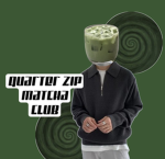 Quarter Zip Matcha Club