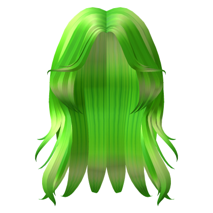 Green Wispy Popular Middle Part