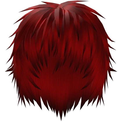 Crimson Red Goth Spikey Emo Messy Boy Hair | Roblox Item - Rolimon's