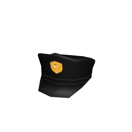 Black Police Hat