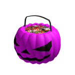 Holdable/Handheld Hot Pink Pumpkin Basket/Bucket