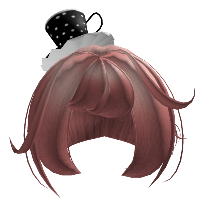 pink cute & tea cup hair ☕
