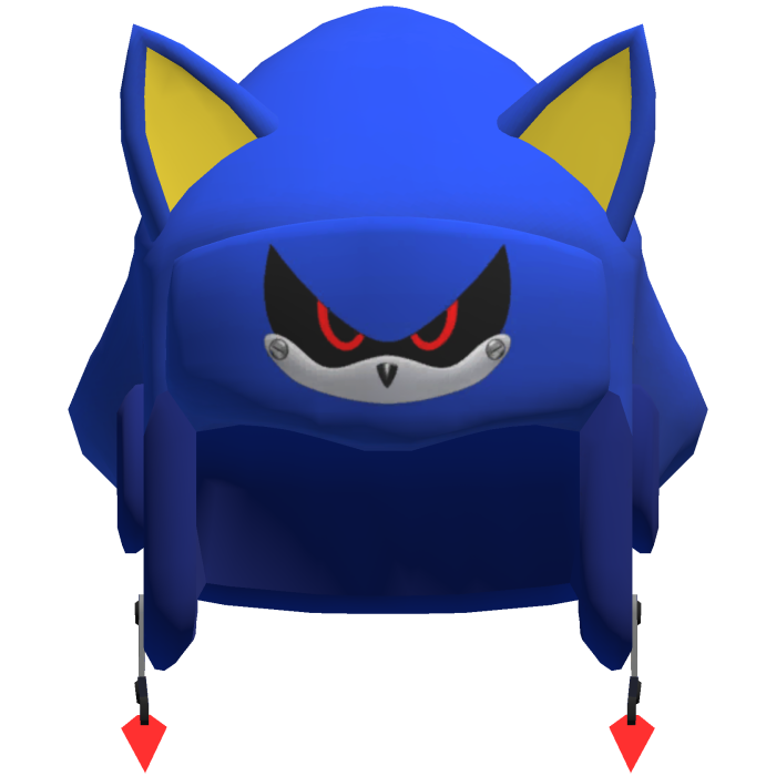 Metal Sonic Hat Y2K Ushanka