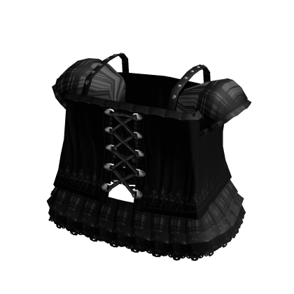 cute vkei emo spiked plaid dress in black