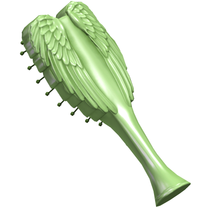 Green Angel Wing Hair Brush Roblox item