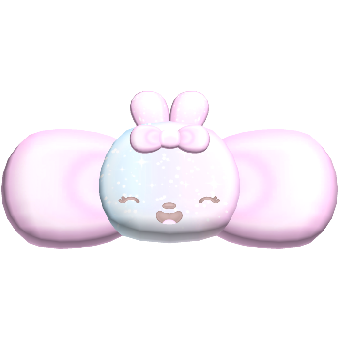 ♡ : cutest sparkly cotton candy ice cream bow