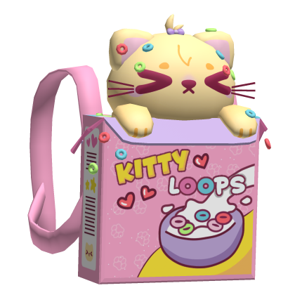 Cute Kawaii Kitty Loops Cereal Backpack (3.0)