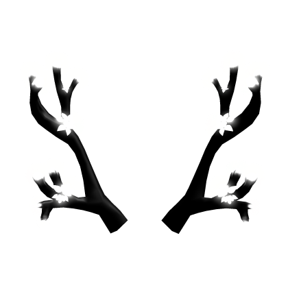 Black & White Sakura Antlers