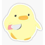Chick with a Knife