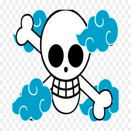 Blue Cloud Pirate Flag (One Piece) Roblox decal