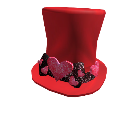 Glitz and Glitter Heart Top Hat