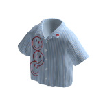 Blue Stripe Shirt Y2K