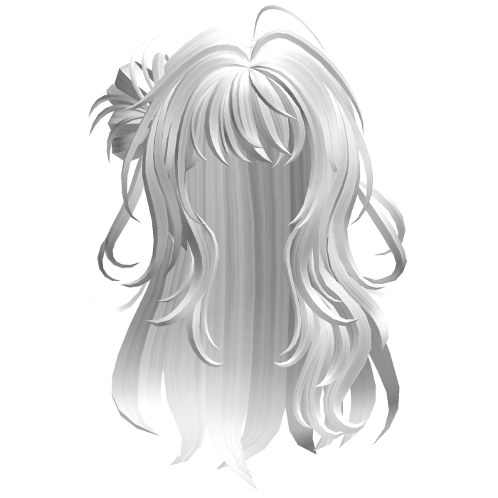 White Wavy Bangs