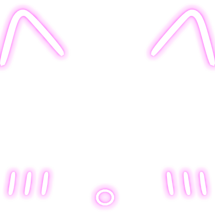 ♡ Glowing Kitty Face Filter [EMISSIVE] in Pink