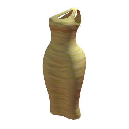 Gold One Shoulder Fancy Dress