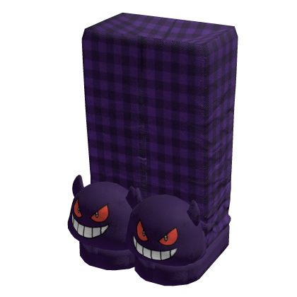 Cute Purple Gengar Slippers w Pjs Pants thumbnail