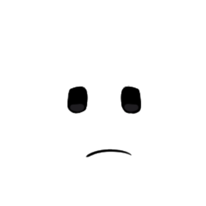 White Lashes face Roblox decal