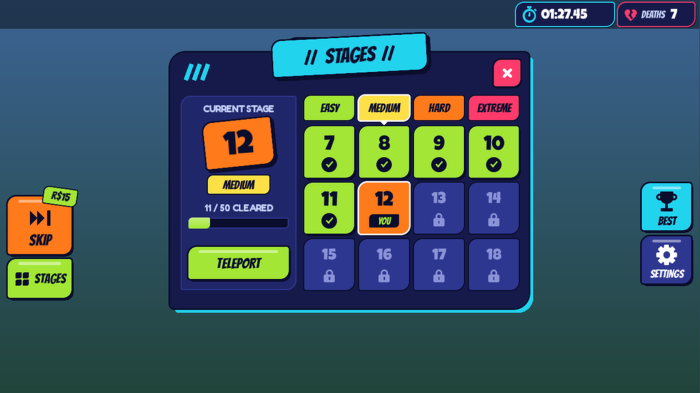 Obby UI Kit Stage Counter Checkpoint Timer HUD preview 8