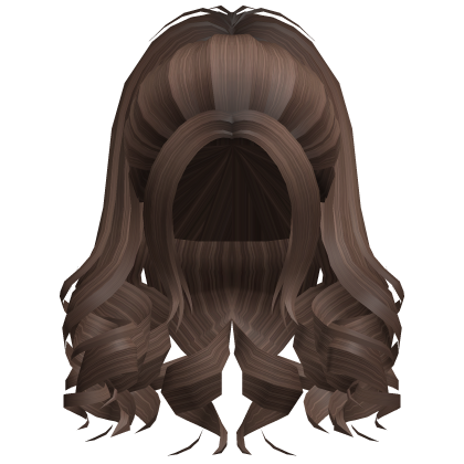 Curly Hair Ponytail (Brown) Roblox item