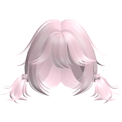 ♡ kawaii messy short pigtails in pink Roblox item