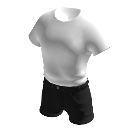 Toon Black White tee Shorts thumbnail