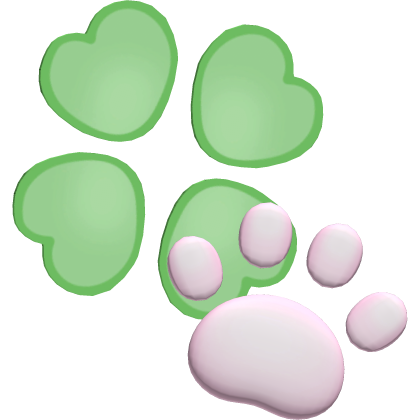 ♡: cute lucky kitty cat paw clip