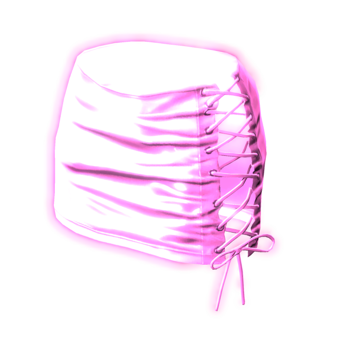 Baddie Pink Emissions Glowing Skirt