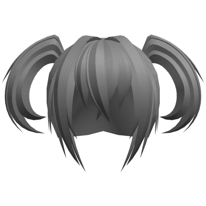 ʚ grey messy vampire demon moe pigtails ɞ