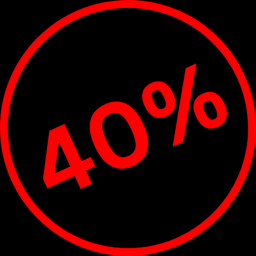 40%