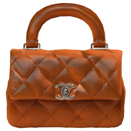 Orange Courtore Quilted Mini Purse Roblox item