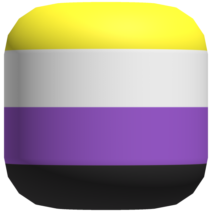 Non-Binary Pride Head