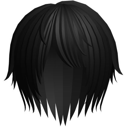 (ﾐዕᆽዕﾐ)  layered cute hair in black Roblox item