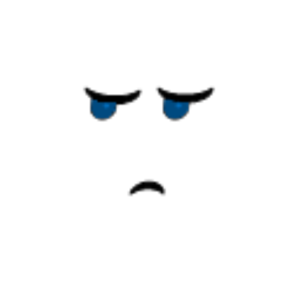 Annoyed Face With Blue Eyes Roblox decal