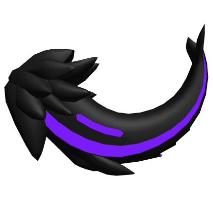 Protogen Tail Purple [ Shiny - Black ]