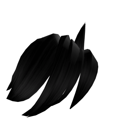 Side hair tuft in black Roblox item