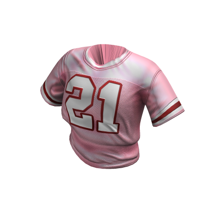 Pink Cropped Y2K Jersey