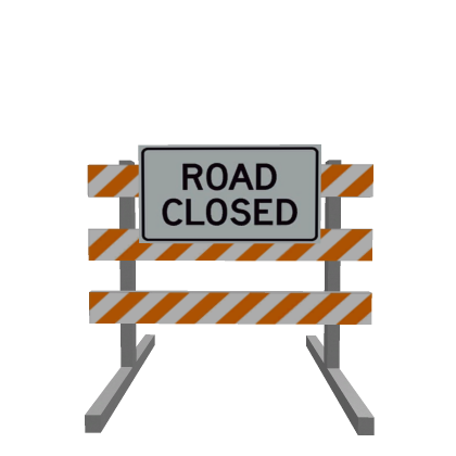 DOT Road Closed Sign