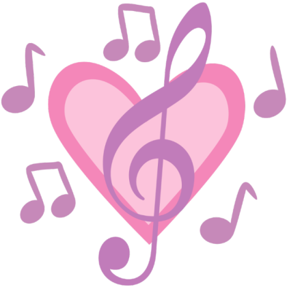Love Music cutie mark Roblox decal