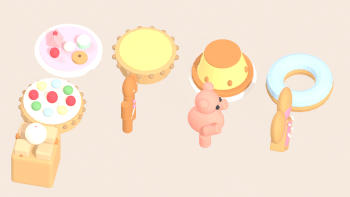 Low Poly Food and Dessert Pack x60 Cake Sweets preview 4