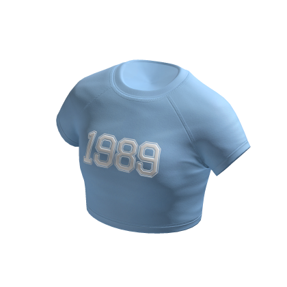 1989 Blue Crop Top