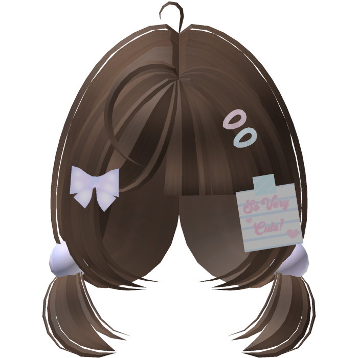 Pigtails Coquette with Cute School Hair Clips
