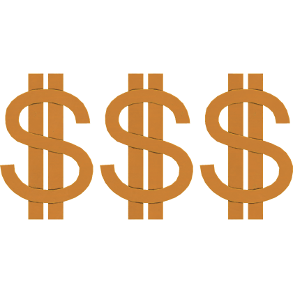 Floating Gold Dollar Signs