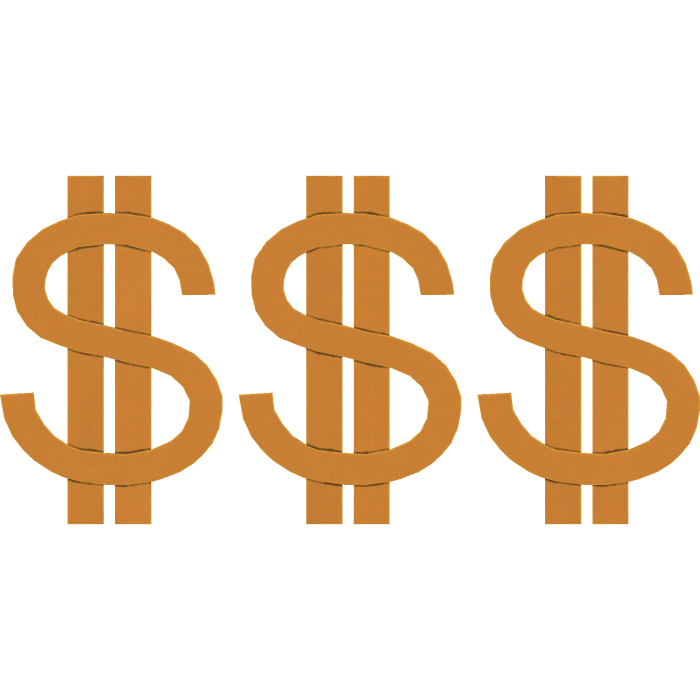 Floating Gold Dollar Signs